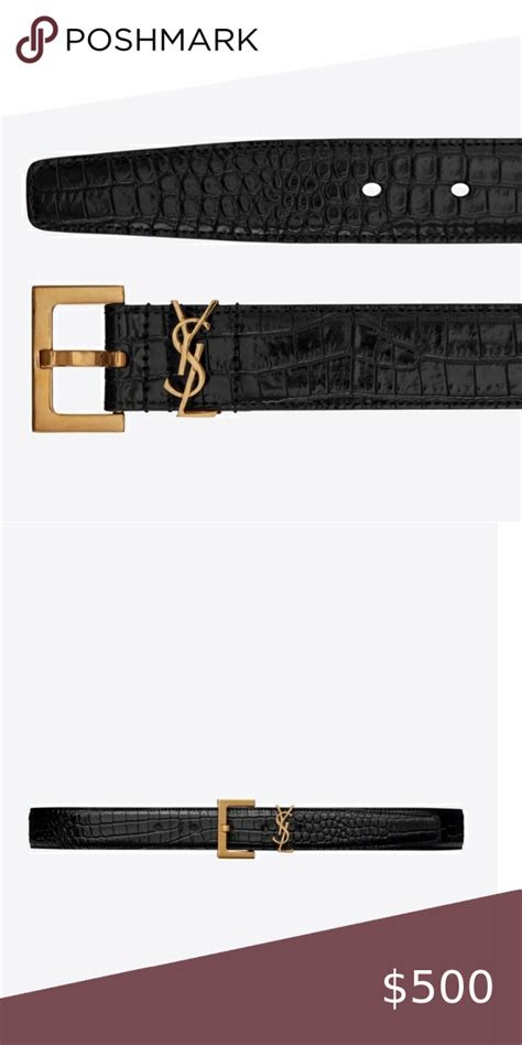 ysl belt mytheresa|YSL crocodile belt.